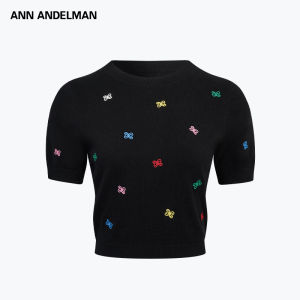 ANN ANDELMAN | Colorful Embroidery Short Sleeve T-Shirt