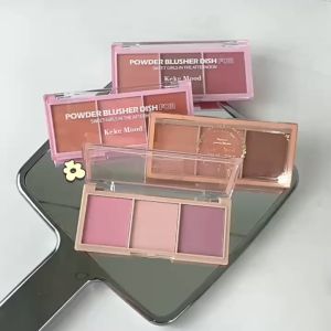 BUY 1 TAKE 1 kekemood 635 3-in-1 Makeup Blush Contour 3 Colors Matte Eyeshadow Palettelong-lasting waterproof eye makeup
