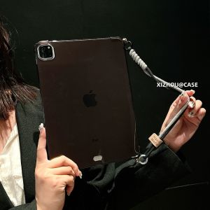 Creative Handheld Wristband Mini7 Protective Case Suitable for Air6 Pink 2024 Quad Corner Airbag Pro11 Inch Full Cover Anti-fall Mini5 Silicone Soft Shell for  Tablet Ten Generations