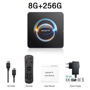 Android 16 Smart TV Box 8GB+256GB Ultra HD 8K Google Assistant Netflix Streaming Bluetooth 5.4 Media Player 2.4G 5G Wifi
