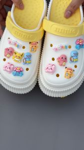 Set 14 Jibbitz Sticker Charm 3D chủ đề Pokemon DIY Mayto nhựa cứng gắn Dép Crocs Cross Dép Sục Cá Sấu JB-78