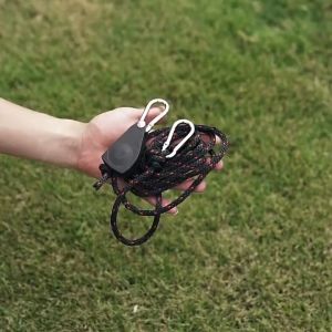 4M Katrol Tali Guyline Stopper Metal Pulley Buckle Carabiner Karabiner Flysheet Terpal Tenda Camping