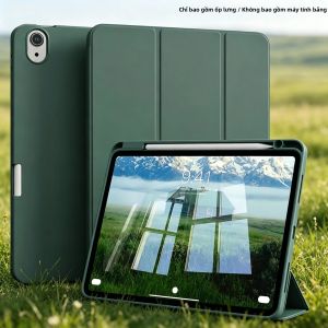 Ốp iPad 11 Inch 10.9 Inch 2022 Thế Hệ Thứ 11 Có Giá Đỡ Bút Chất Liệu Giả Da Bảo Vệ Toàn Diện Cho iPad