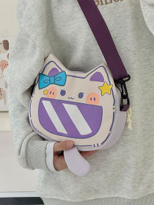 Cute Kitten Bag Female Messenger Bag Japanese Style All-Match Cartoon Partysu Shoulder Bag Cute Girl Girls Mobile Phone Bag