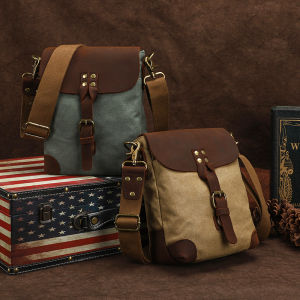 S. C. Cotton 2023 New Canvas Bag Mens Shoulder Bag Casual Mens Bag Original Crossbody Bag Minimalist Fashion Small Bag