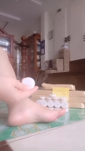 sáp bôi nứt gót chân gia truyền Bùi Quang Mỏ Cày nước ăn chân vảy nến hâm tã trẻ