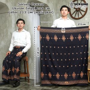 Sarung Batik Goyor Pria Dewasa Motif Pintu Aceh Sultan 6 Rayon Premium Terbaru