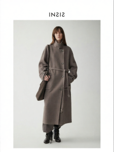 INSIS FEMME | Double Sided Woolen Collared Long Coat