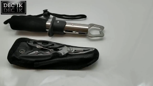 คีมตกปลาสแตนเลสปากโค้งเหยื่อมัลติฟังก์ชั่กรรไกรควบคุมสายม้าอย่างแรงอุปกรณ์ตกปลา Wholesaling