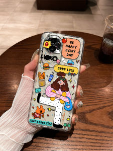 Dopamine Girl Creative Transparent Cartoon Phone Case for Huawei Nova14 12 Ultra 11SE 13 pro Protective Cover Soft TPU Shockproof