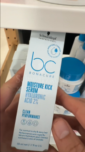 Schwarzkopf Professional BC Bonacure Moisture Kick Hyaluronic Serum 50ml | Hydrating Hair Care
