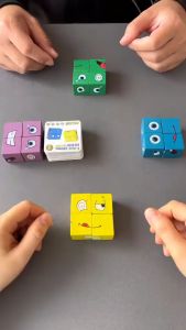 Đồ Chơi Rubik Thay Đổi Cảm Xúc Khuôn Mặt Ghép Hình Gỗ Phát Triển Trí Tuệ Phản Xạ Tăng Cường Trí Thông Minh Cho Bé
