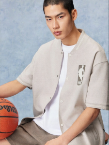 Jack Jones | NBA Co-branded Short Sleeve Hoodie Comfortable Trendy Embroidered Loose