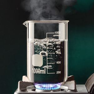 1 ชิ้นแก้ว Borosilicate สูง Beaker ล้างถ้วยตวงขนาดห้องปฏิบัติการ Home Kitchen เบเกอรี่เครื่องมืออุปกรณ์มัลติฟังก์ชั่น