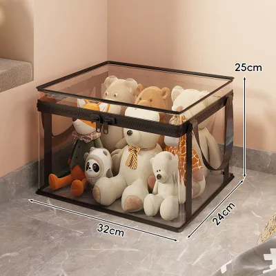 MUGG | Transparent Lidded Toy Storage Basket