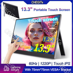 13.3" Touch IPS Portable Monitor IPS Panel USB-C 1200P FHD 60Hz Compatible Travelling Display for PC Laptop Xbox Switch