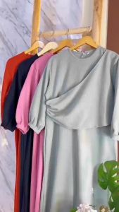 Inara dress mermaid terbaru // gamis knit // baju bridesmaid // size L - XL Gartis ongkir Terbaru 2023