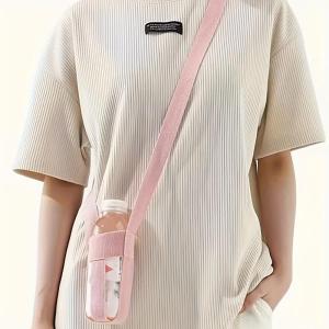 Adjustable Strap Insulated Water Bottle Carrier Bag Portable Tumbler Holder Outdoor Camping Hiking Storage Pouch