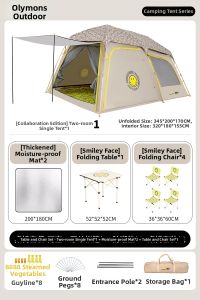 Olymmons | Quick Automatic Water-resistant Tent for Overnight Camping