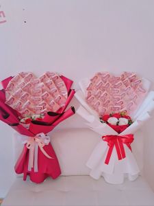 ช่อเปล่า รูปหัวใจ 30 ใบใส่เงินเอง