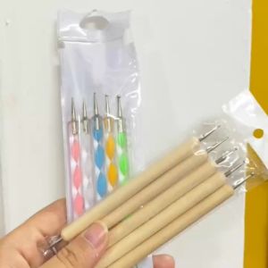 Set 5 cọ chấm bi hai đầu nhiều size. Bút chấm bi vẽ nail vẽ tranh tạo hình đất sét