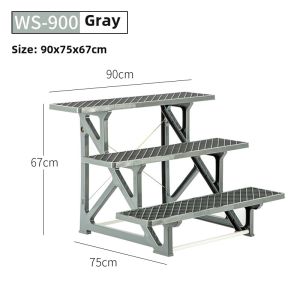 Alice Balcony Storage Rack Indoor Outdoor Vegetable Basin Alice Floor Standing Flower Pot Rack Courtyard Plastic Flower Stand