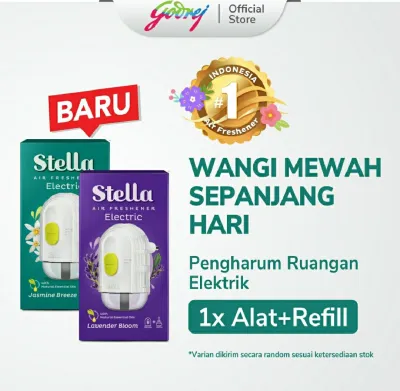 STELLA Air Freshener Elektrik Alat + Refill 25ml (RANDOM)