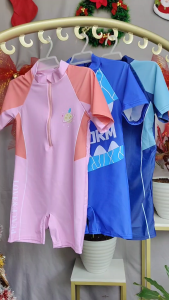 Swimwear Rashguard for Kids 3-11 Years Old Cute Printed Design Swimming Attire Swimsuit for Girls & Boys