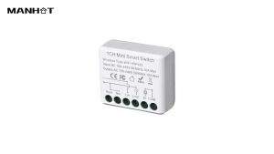 MANHOT WiFi+RF433 Smart Switch 2Way Mini Smart DIY Switch Module Smart Relay Automation Breaker Works With Tuya Google Home