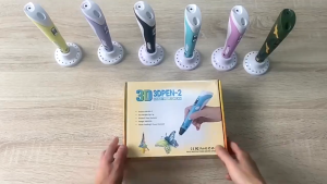 3D Printing Pen with LCD Digital Display USB High‑Temp 3D Graffiti DIY Drawing Pen Educational Birthday Gift for Kids