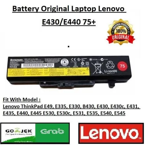 New 75+ Original Battery For Lenovo E430, E440, E530, E540 & More Laptops