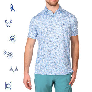 Quick Dry Antibacterial Elastic Short Sleeve Polo Shirt Outdoor Golf Business Casual Sports Tennis Sun Protection Yingshia Bird