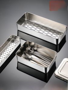Hộp Đựng Thìa Bằng Thép Không Gỉ 304 Hộp Đựng Đồ Dùng Nhà Bếp Hộp Đựng Thìa Hộp Đựng Đồ Dùng Gia Đình Đồ Ăn Nhẹ Đồ Ăn Nhẹ