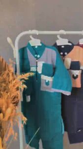 Koko anak laki laki Terbaru 2021/ koko anak sultan Navy-Mocca / baju muslim / koko anak laki laki usia 1-12 thn / pakaian anak laki laki / baju ngaji / baju dan atasan / baju taqwa / COD