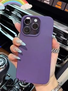 Simple Solid Color Matte Half Pack Silicon Phone Case For iPhone 11 15 16 Pro Max 12 14 13 Promax xr X XS Max Ultra Thin Dirt Resistant Soft Back Cover