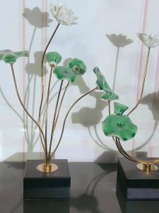 BÓ HOA SEN GỐM SỨ CAO 43cm TRANG TRÍ SANG TRỌNG VÀ HIỆN ĐẠI