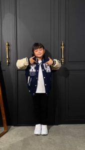 Jaket Varsity Baseball Anak Bordir Cyclops K078