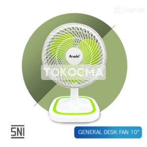 Arashi Kipas Angin Desk Fan 10inch General AR138 Kipas Meja Dinding MultiFungsi 2in1 2 Kecepatan
