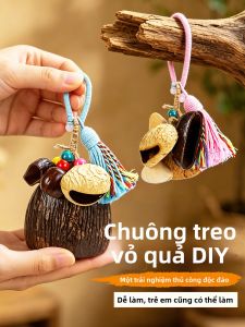 TAOQUMAO | DIY Handicraft Material Pack Natural Seed Pod Wind Bell