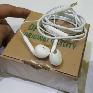 HEADSET OPPO ORIGINAL QUALITY NIKMATI DENTUMAN BASS NYA YG MANTAP DAN INSTRUMENYA YG JERNIH