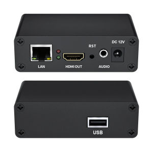 UNISHEEN JM1000 Low Cost Stream H.265 H.264 RTSP SRT RTSP Rtmp USB Flash Disk Player IP to HDMI Video Decoder
