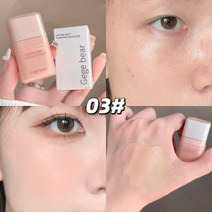 Gege bear Concealer Foundation Cream Lasting Moisturizing Facial Contour Stick Modify Skin Tone Cover Acne Dark Circles