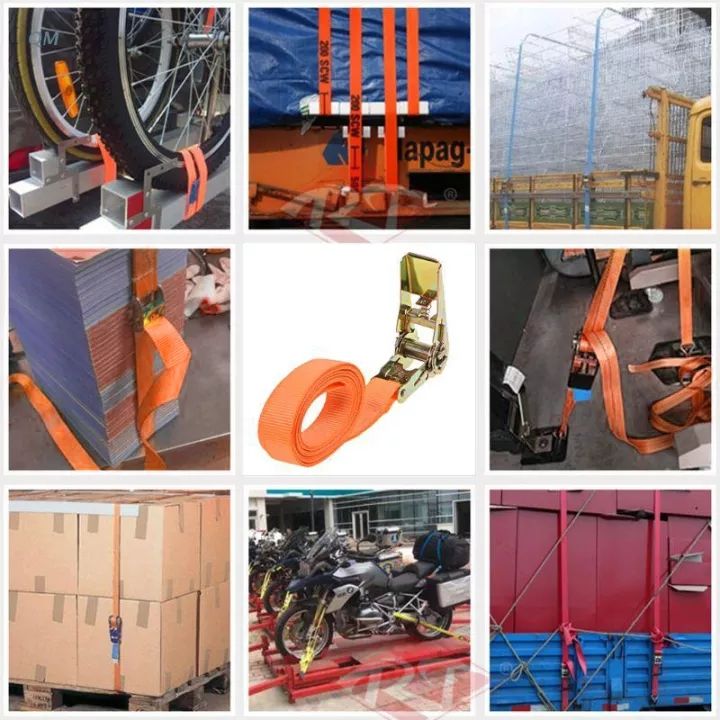 🔝 Original 【24 hours delivery】10M Cargo Strap Heavy Duty 4cm 5T Heavy