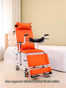 รถเข็นเคลื่อนย้ายผู้ป่วยจากเตียง รถเข็นอาบน้ำ เก้าอี้นั่งถ่าย สระผม ปรับเอนนอนได้