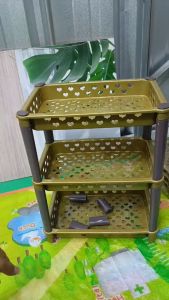 Rak Lovina 3 Susun Gold Motif Love: Solusi Pengaturan Ruang yang Efektif