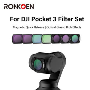 Ronkoen For DJI OSMO Pocket 3 Magnetic ND CPL UV Filter Set Creator Combo Accessories Action Camera Neutral Density Filters