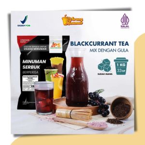 JPS Mix Blackcurrant Tea 1 kg Bubuk Minuman Buah dan Teh Dengan Gula / Powder / Serbuk