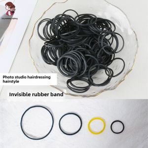 Disposable Black Small Hair Ties for Makeup Artists Professional Studio Childrens Updo Elastic Band Lily Makeup Tools