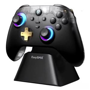 Easy SMX D05 Wireless Gaming Controller Gamepad for PC/Switch/TV/Phone with Charging Dock RGB Hall Effect Joysticks Triggers