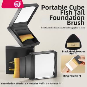 MSQ | Portable Cube Fish-Tail Flat Makeup Foundation Brush